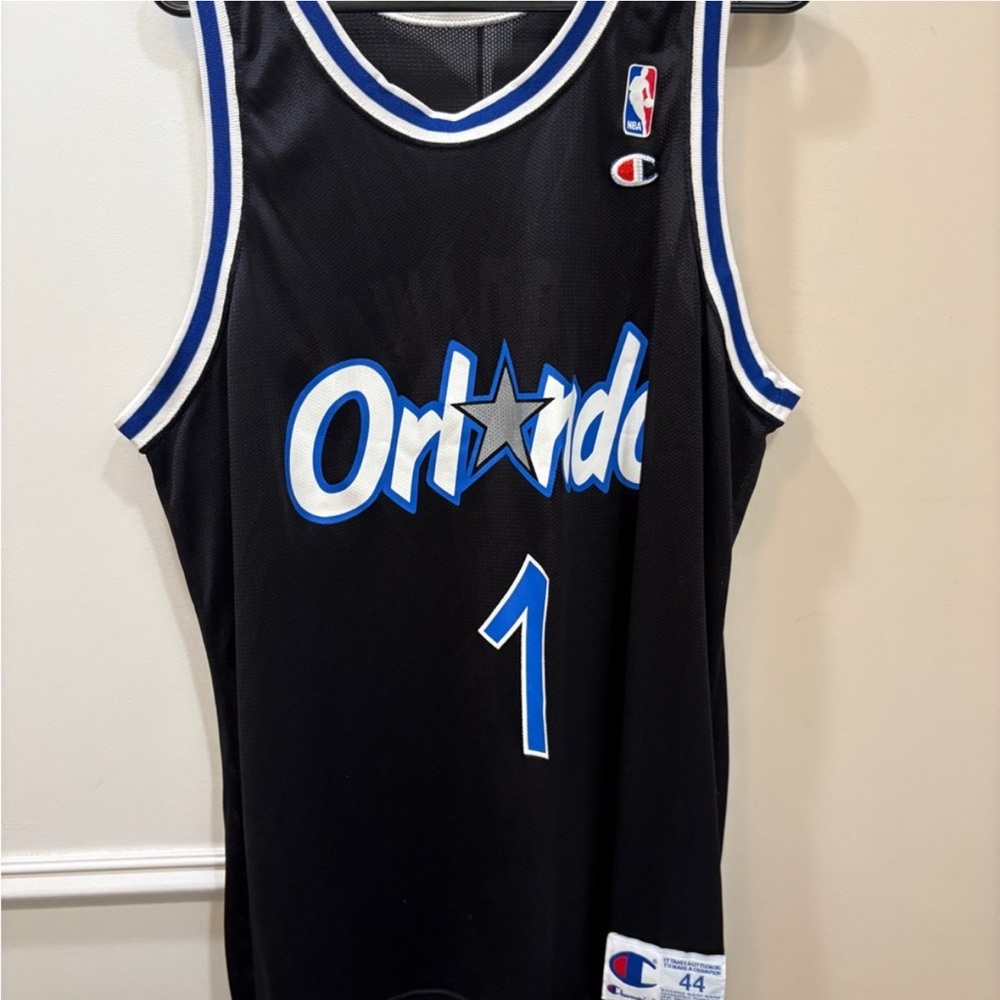 Champion Black Orlando Jersey with Blue Accents
